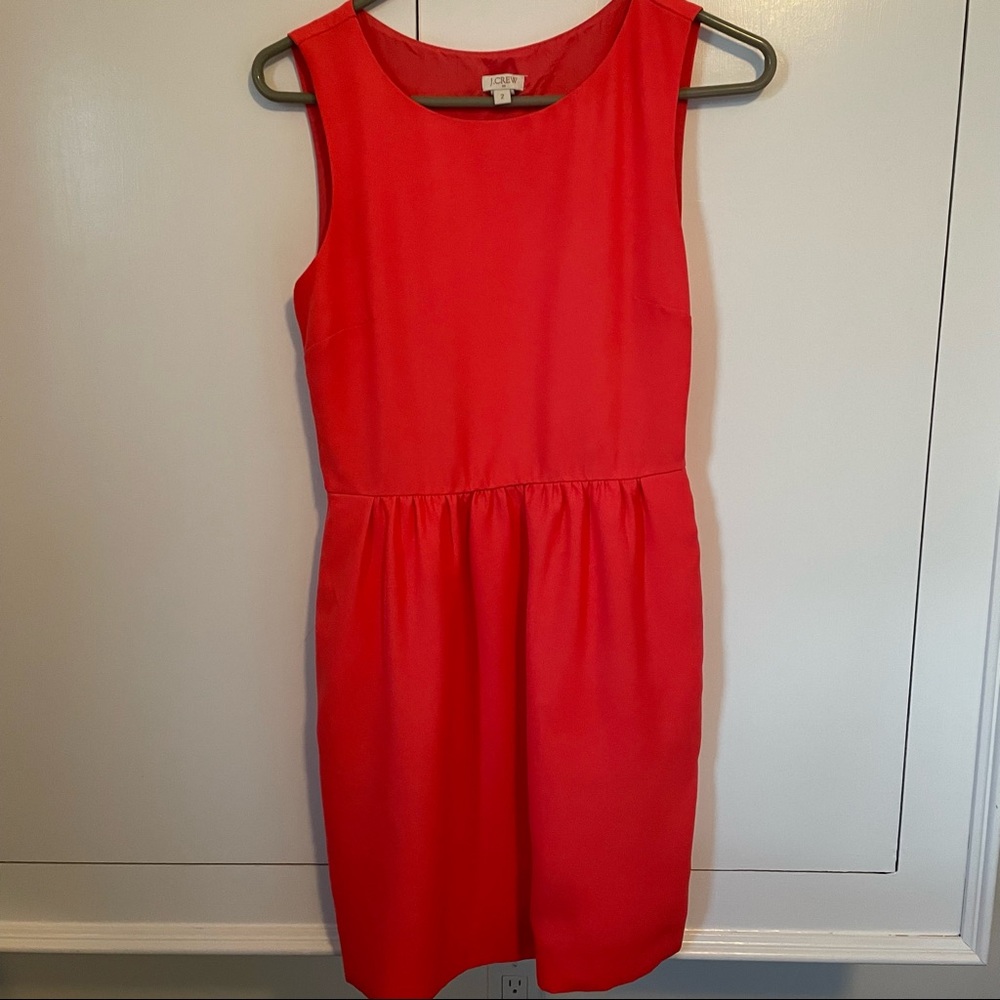 J Crew Coral Sleeveless Dress